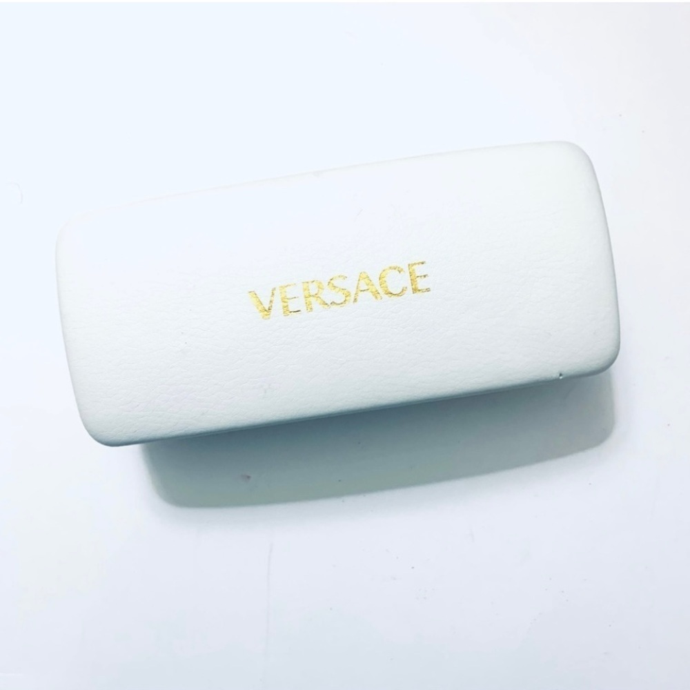 VERSACE White Leather with Gold
Letters Sunglass Case